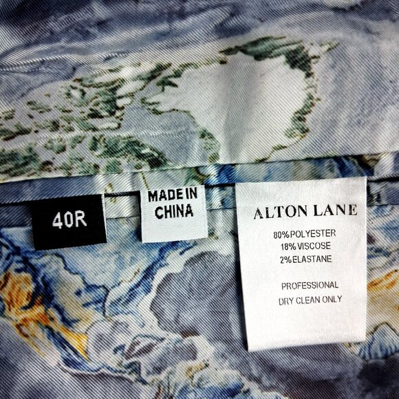 Alton Lane Mercantile Suit Jacket Blazer Men's Size 40R Classic Fit Navy Blue - Picture 9 of 9